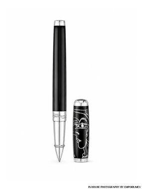 S.T. Dupont 412046 Picasso Black Lacquer and Palladium Rollerball Pen